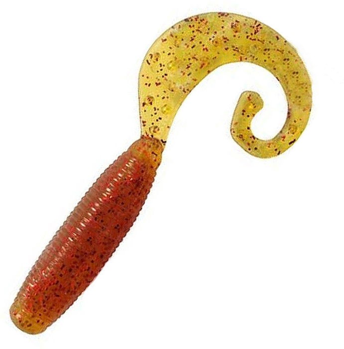 Силикон Fat G Tail Grub 3" 429 Motor Oil Pepper